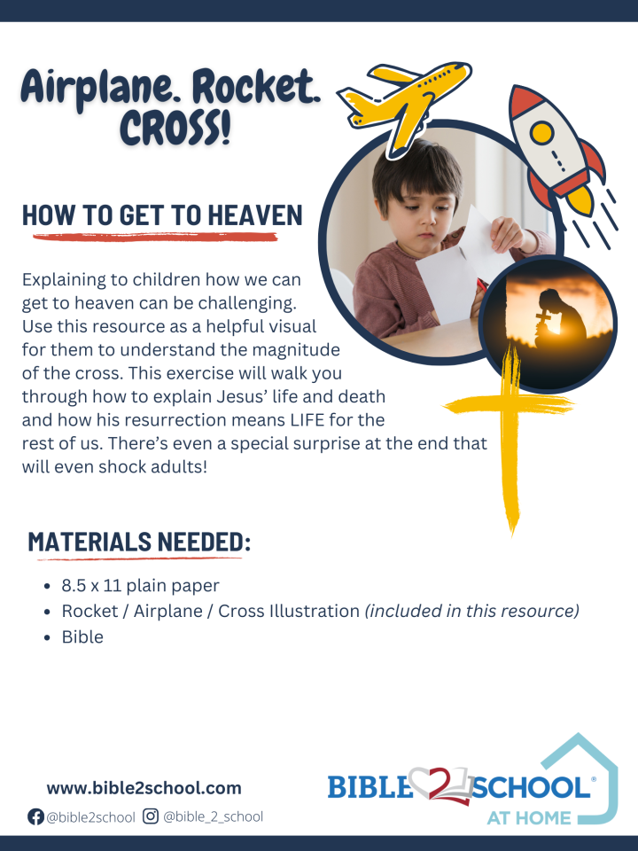 The first page of the Airplane, Rocket, Cross resource